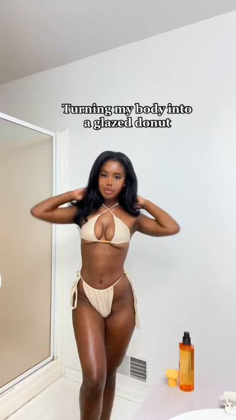 ass bikini ebony gif