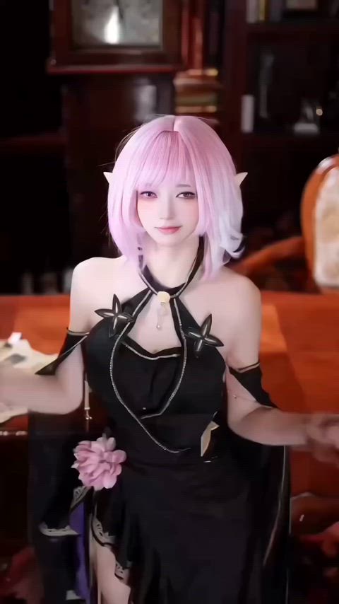 asian chinese cosplay cute elf gif