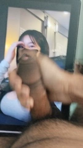 asian big dick big tits cumshot jerk off male masturbation masturbating tits uncut