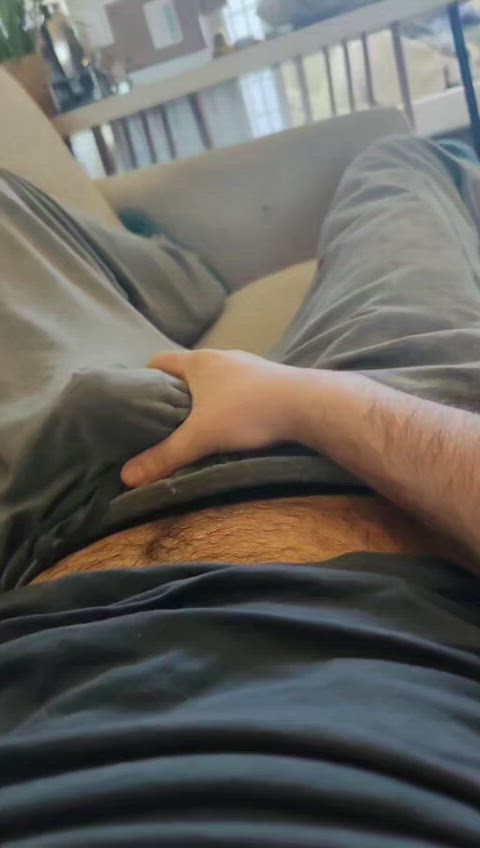 cock jerk off moaning pants gif