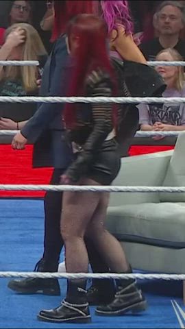 asian cute japanese leather thick thighs wrestling gif