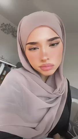 cumshot hijab tribute gif