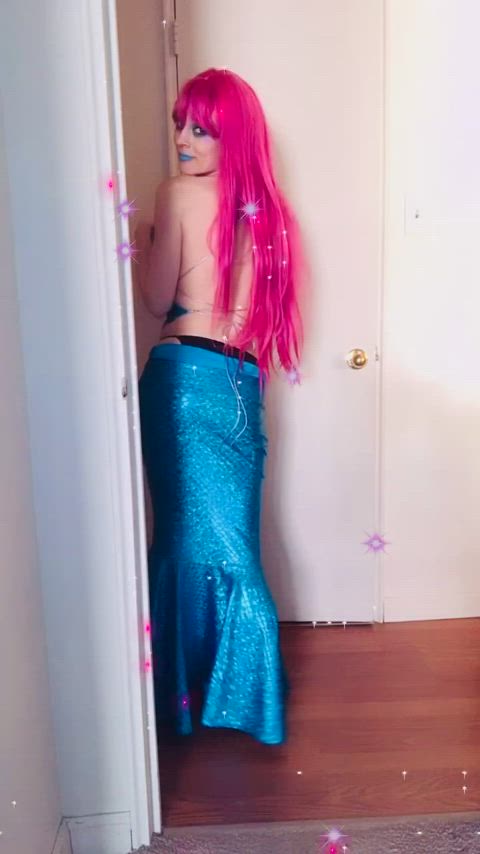 babe cosplay costume cute hourglass petite pretty tease teasing gif