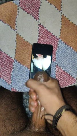 Jerking to a Indian redditor in bra