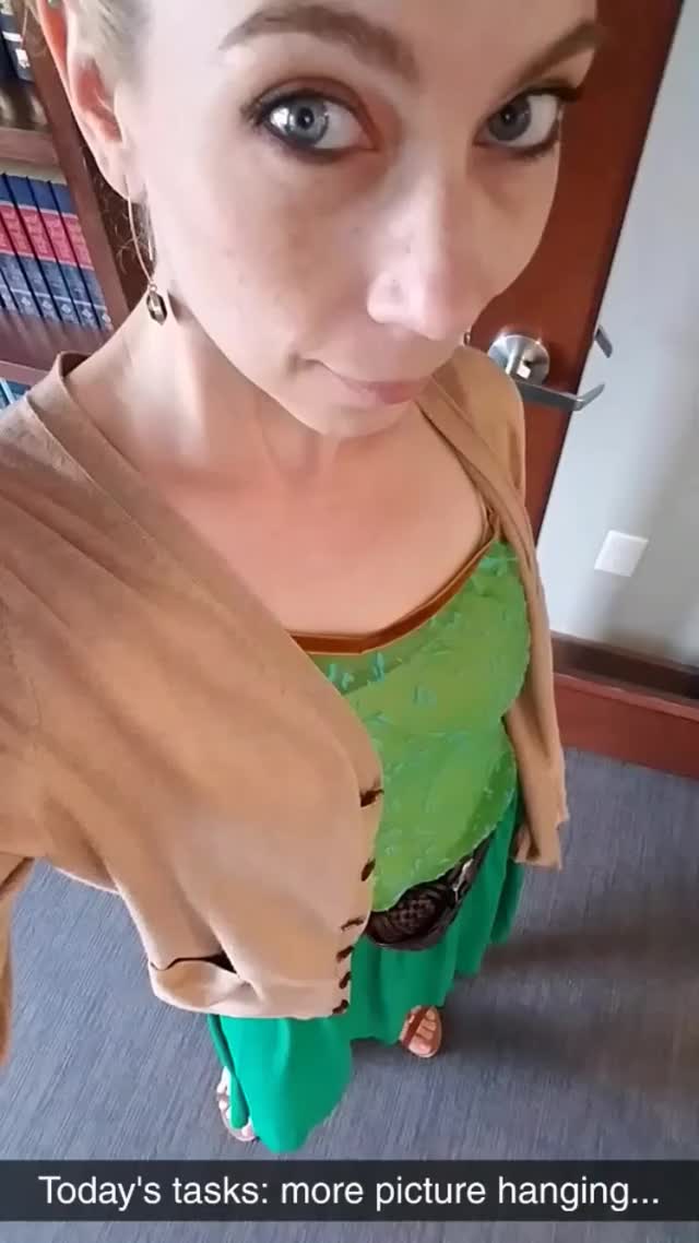 Green upskirts at work