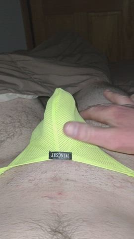 Thong Penis Masturbating gif