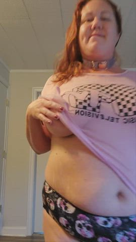 bbw nipple play titty drop gif