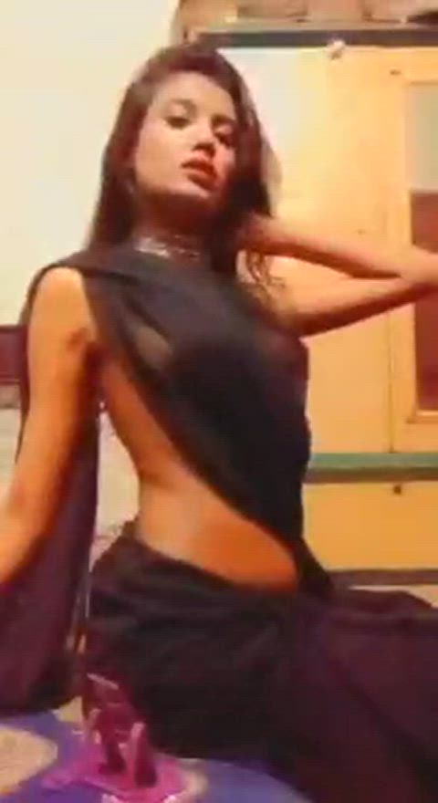 desi nude saree tiktok gif