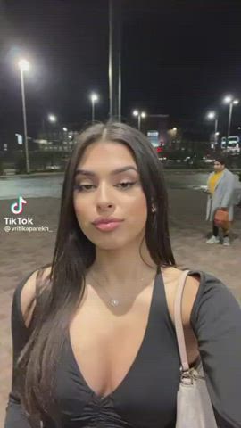 big tits brunette tits gif
