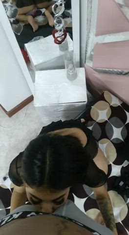 blowjob couple latina gif