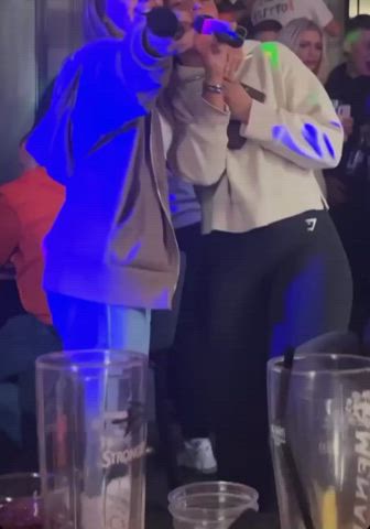 Ass Brunette Leggings gif