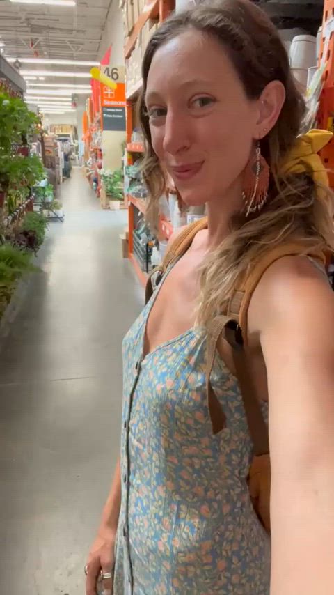 Flashing in the garden section