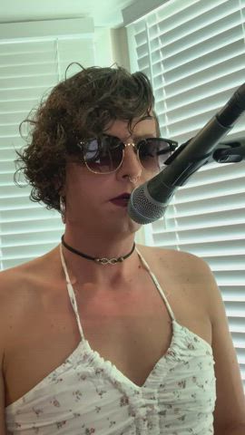 Brunette SFW Trans gif