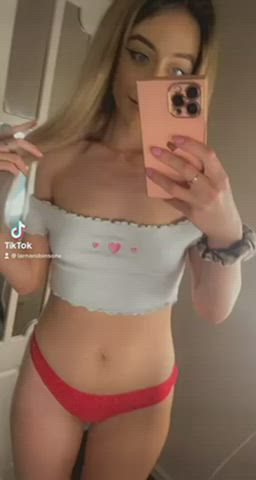 amateur milf natural tits petite tiktok gif