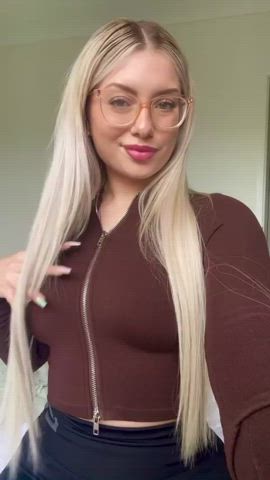 blonde teen teens gif