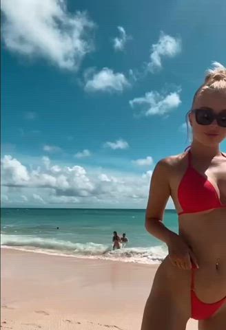 babe blonde cute dildo doggystyle homemade milf natural tits onlyfans pov gif