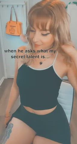 ahegao blonde caption non-nude gif