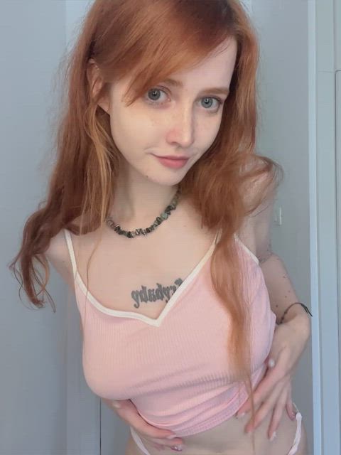 19 years old babe orgasm tight pussy tiktok spicytiktokginger gif