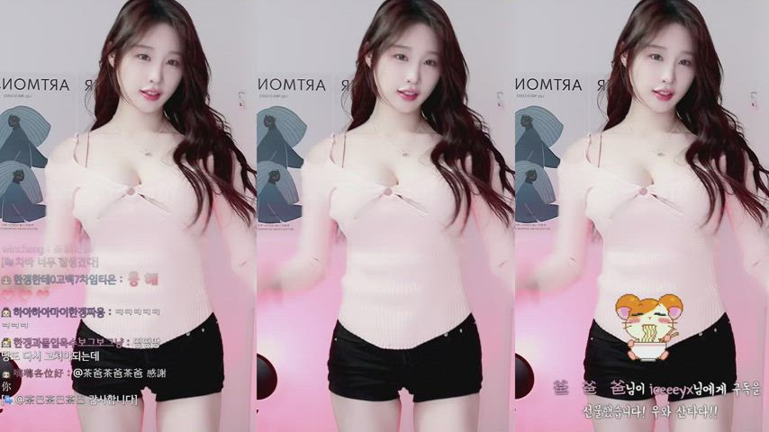 asian big tits dancing korean gif