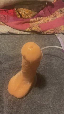 Cumshot Dildo Masturbating gif