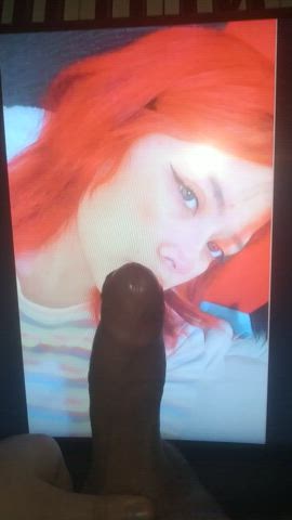 bwc big dick cock cockslap cute slapping teen tribute gif