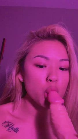 Asian Babe Sucking Tease