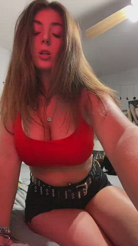 big tits teen tiktok gif