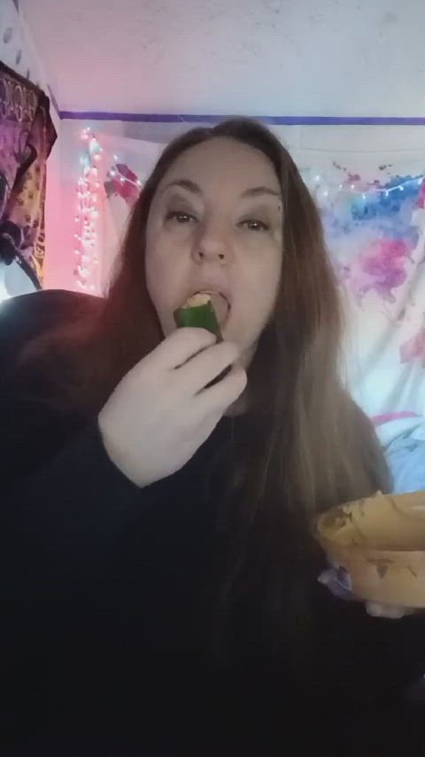 Who else likes cucumbers and hummus? [selling] customs