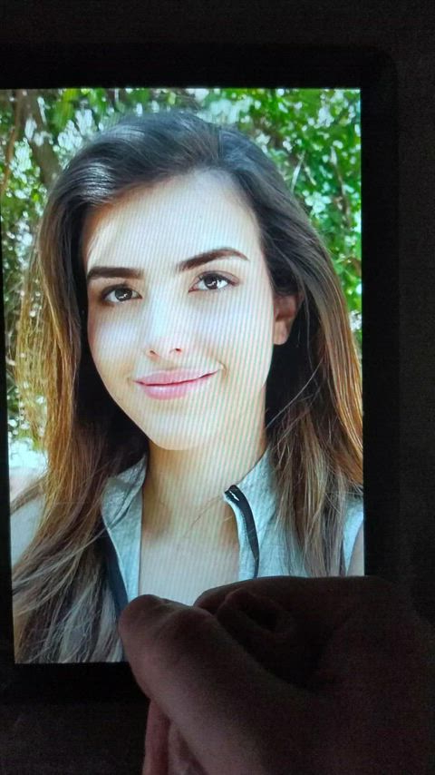 brunette celebrity cum cumshot facial gamer girl tribute gif