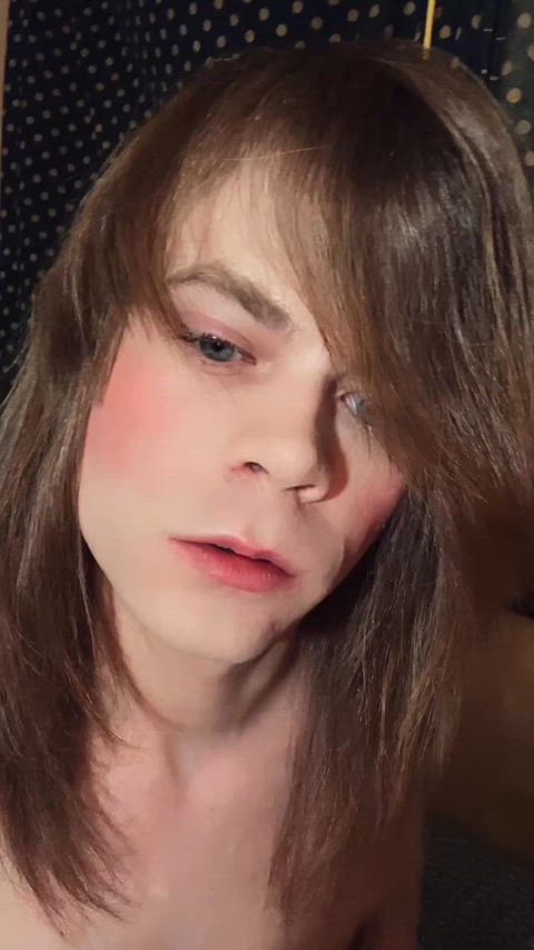 femboy sissy small cock small tits strip striptease trans transgender femboys gif