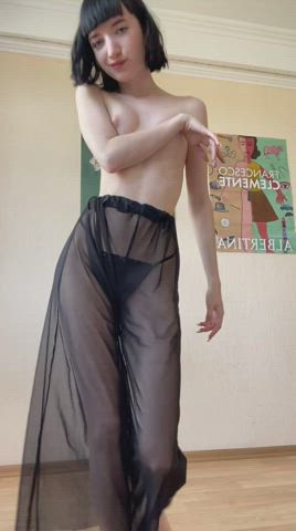 girlfriend teen tits petite gif