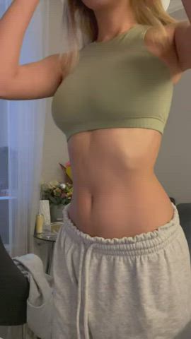 blonde boobs tits gif