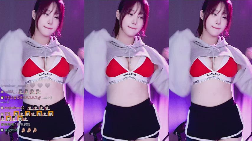 asian big tits dancing korean gif