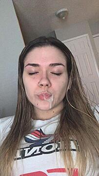Whore with a facial