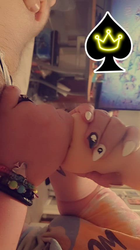 After months and months of my pathetic cuck begging to fuck my pussy I finally got