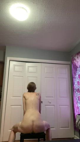 blonde pawg riding gif