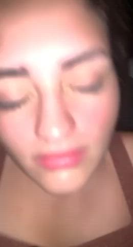 18 years old big dick brunette cum in mouth cumshot homemade latina teen teens gif