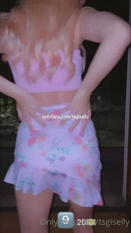 ass skirt trans trans woman upskirt gif