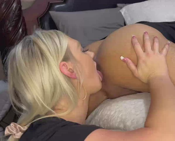 Blonde Rimjob Rimming gif