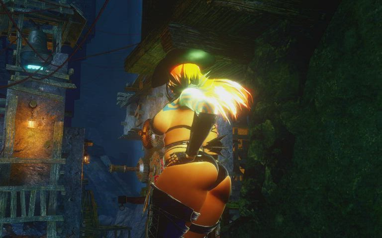 3D Big Ass Big Tits Dancing Leather Long Hair Redhead Tattoo Thick gif