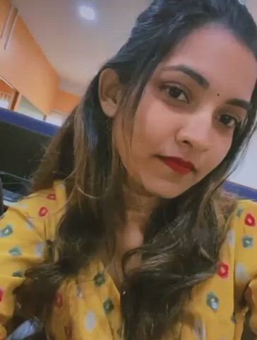 cute desi ponytail gif