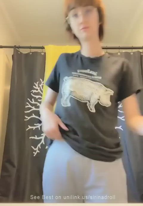amateur boobs cute homemade natural tits onlyfans petite solo teen tits gif