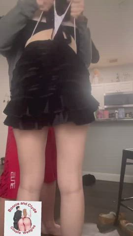 amateur ass dress wedgie gif