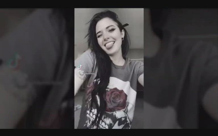 Name of this Tiktok Tattoo babe (She's doing the Pretty and he like that trend)