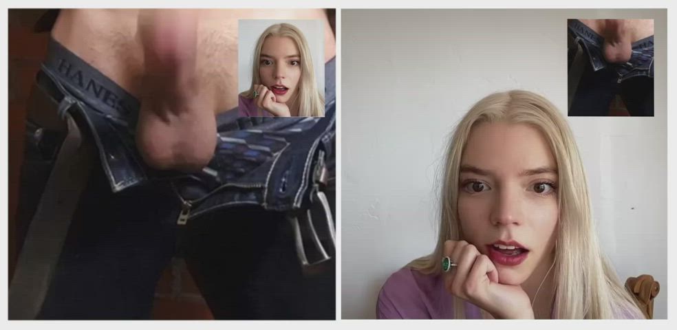 BWC Big Dick Celebrity Split Screen Porn Surprise gif