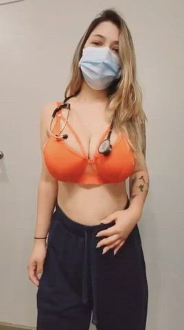 big tits bouncing tits bra huge tits topless gif