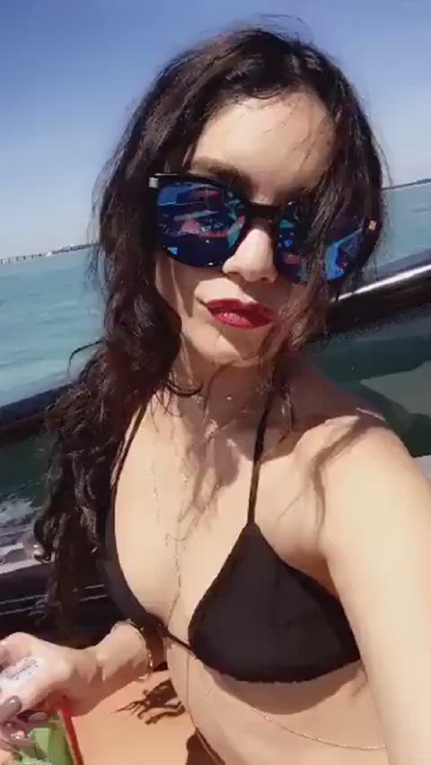 bikini brunette vanessa hudgens gif