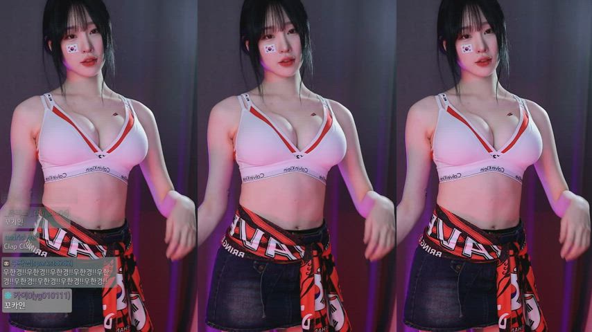 asian big tits dancing korean gif