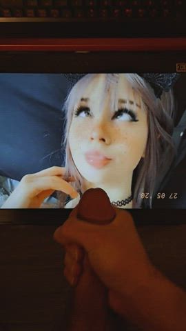 ahegao cumshot tribute gif