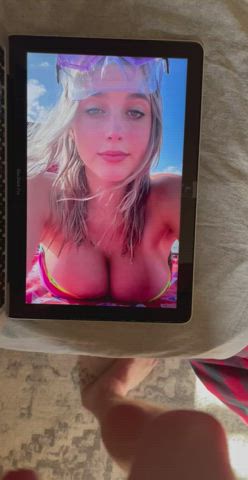 big tits bikini cumshot tiktok tribute gif